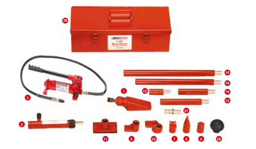 VERIN HYDRAULIQUE - PORTO POWER 4T